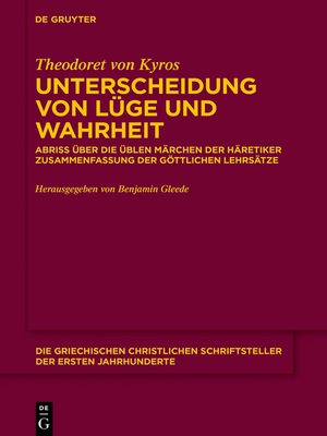 cover image of Unterscheidung von Lüge und Wahrheit